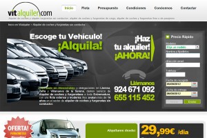 Alquiler de coches y furgonetas por Internet 